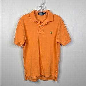 Polo by Ralph Lauren Orange Classic 100% Cotton Polo Shirt Men's Size Small